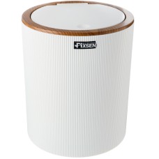 Ведро FIXSEN WHITE BOOM FX-412-6 5 л, с крышкой