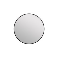 Зеркало Eclipse smart 80x80 подсвесное круглое черная рама A64147