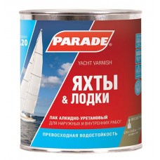 Лак PARADE яхтный алк-уретан п/мат.0.75л