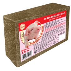 Фелуцен для свиней углеводный брикет, 1,5кг