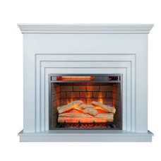 Камин электрический Бейкер EC с очагом Panoramic IF-EF13-23 белый