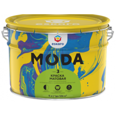 Краска в/д Eskaro MODA 3 моющ.мат. д/стен/потолков 9л