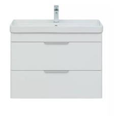 Тумба Ирис new 70 подвесная,  2 ящика, цвет белый глянец