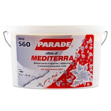 Декоративное покрытие Parade S60 Mediterra белый 15кг