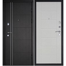 Дверь металлическая ДК Теплолюкс беленый дуб 860x2050 правая