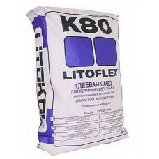 Клей для плитки LITOFLEX K80 25кг серый