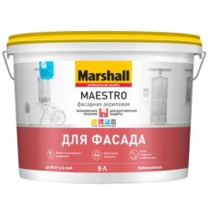Краска в/д MAESTRO фасадная акриловая BC 9л
