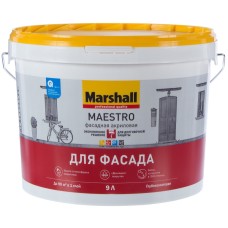 Краска в/д MAESTRO фасадная акриловая BW 9л