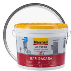 Краска в/д Marshall ФАСАД+ BW 9л