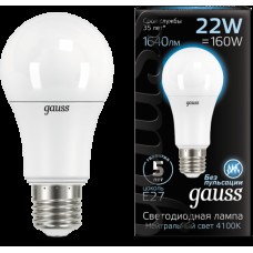 Лампа Gauss LED A70 22W E27 4100K