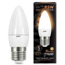 Лампа Gauss LED Candle 9.5W E27 3000K