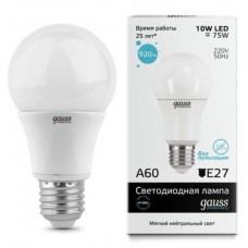 Лампа Gauss LED Elementary A60 10W E27 4100K