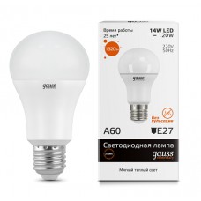 Лампа Gauss LED Elementary A60 15W E27 2700K