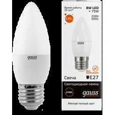 Лампа Gauss LED Elementary Candle 8W E27 2700K