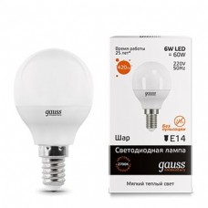 Лампа Gauss LED Elementary Globe 6W E14 3000K