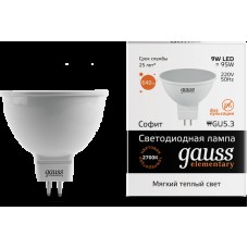 Лампа Gauss LED Elementary MR16 9W GU5.3 2700K