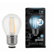 Лампа Gauss LED Filament Шар 7W E27 4100K