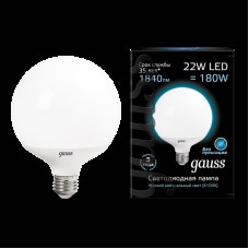 Лампа Gauss LED G125 22W E27 4100K