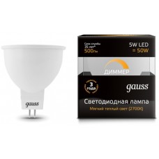 Лампа Gauss LED MR16 5W GU5.3 2700K