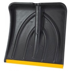 Лопата снегоуборочная пластиковая с планкой без черенка 385х380мм