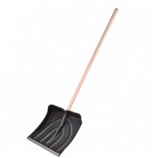 Лопата для уборки снега пластмассовая с черенком 385x380мм 69-0-429