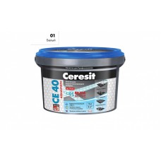 Затирка Ceresit Аквастатик СЕ40 белая 01 2 кг