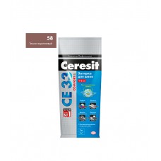 Затирка Ceresit CE33 темно-коричневая 58 2 кг
