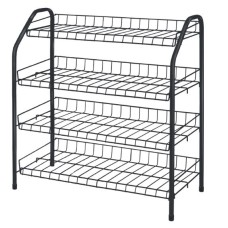 Этажерка 1 для обуви разборная  700х660х300 4 полки ЭТ1 черный