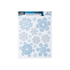 Наклейка новогодняя на стекло 42x30 в асс. 7628