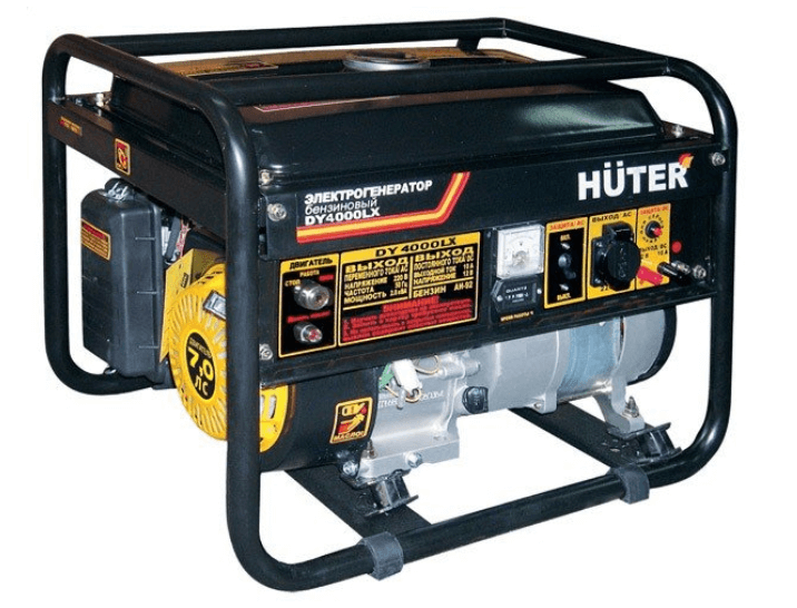 Генератор Huter DY4000LX 3,3/3КВт 15л 220В электрозапуск