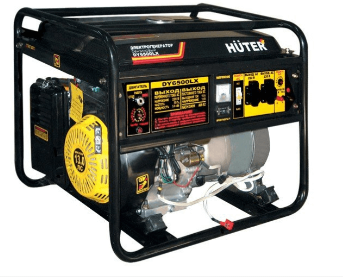 Генератор Huter DY6500LX 5,5/5КВт 22л 220В электрозапуск