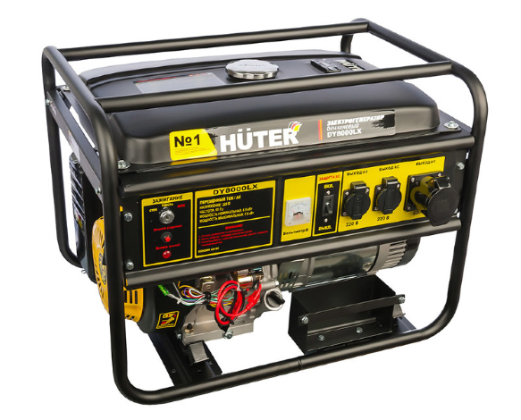 Генератор Huter DY8000LX 7/6,5КВт 25л 220В электрозапуск