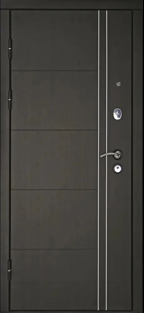 Дверь металлическая ДК Теплолюкс венге, левая 860x2050