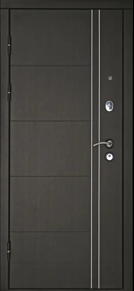 Дверь металлическая ДК Теплолюкс венге, левая 960x2050