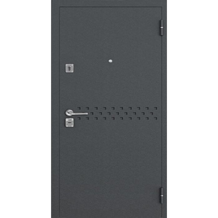 Дверь металлическая SalvaDoor N1 серый муар 960, правая