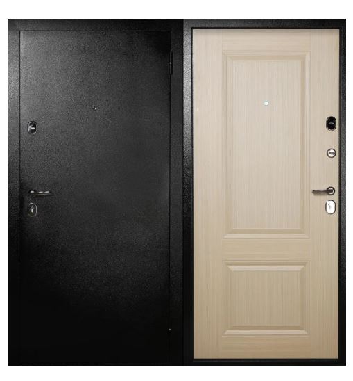 Дверь металлическая СД7 мет.антик темно-коричневый /пан меламин 960х2050, правая