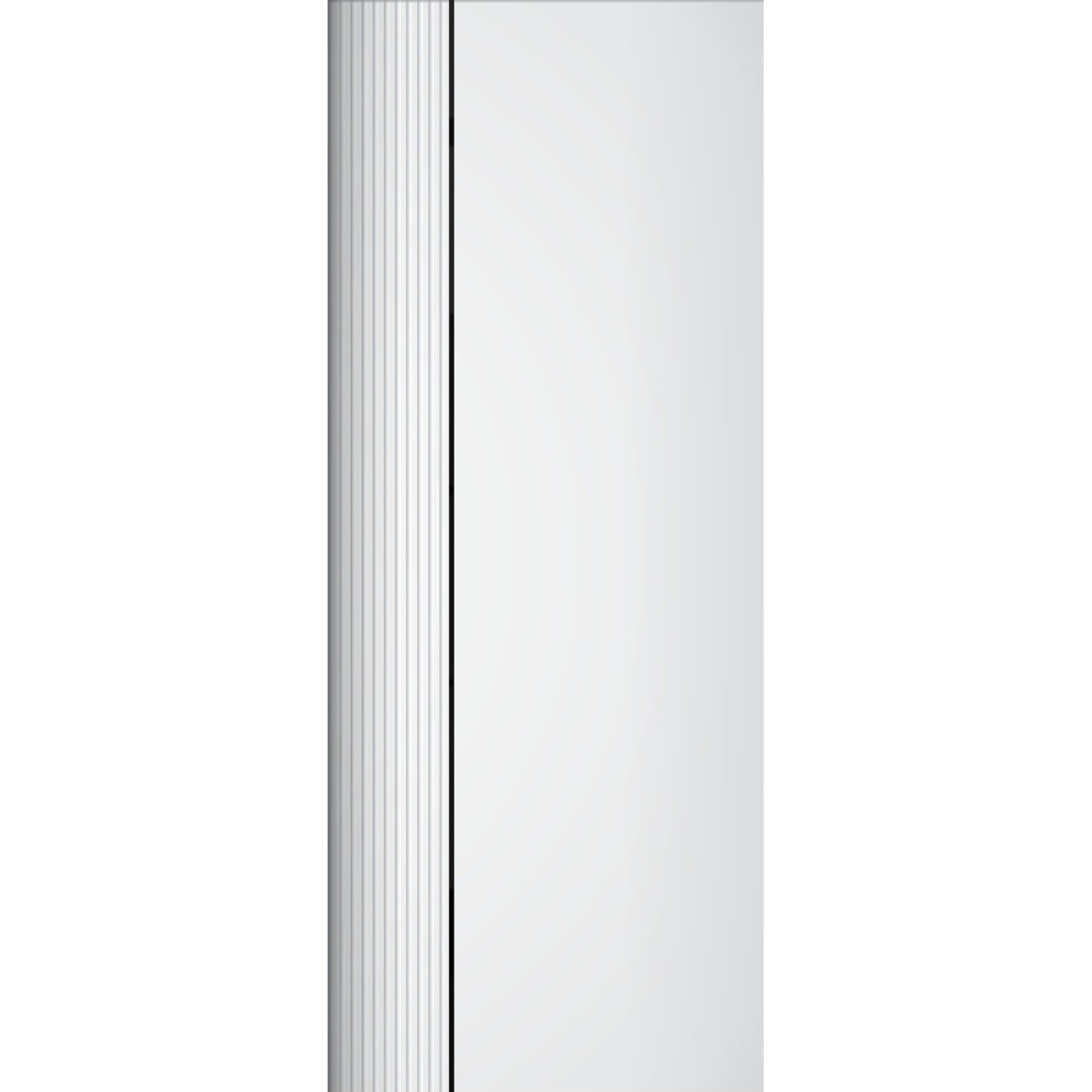 Дверное полотно ДГ ММ-3 800 белуччи/черный молдинг