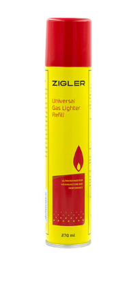 Газ для зажигалок Zigler 270мл с насадками