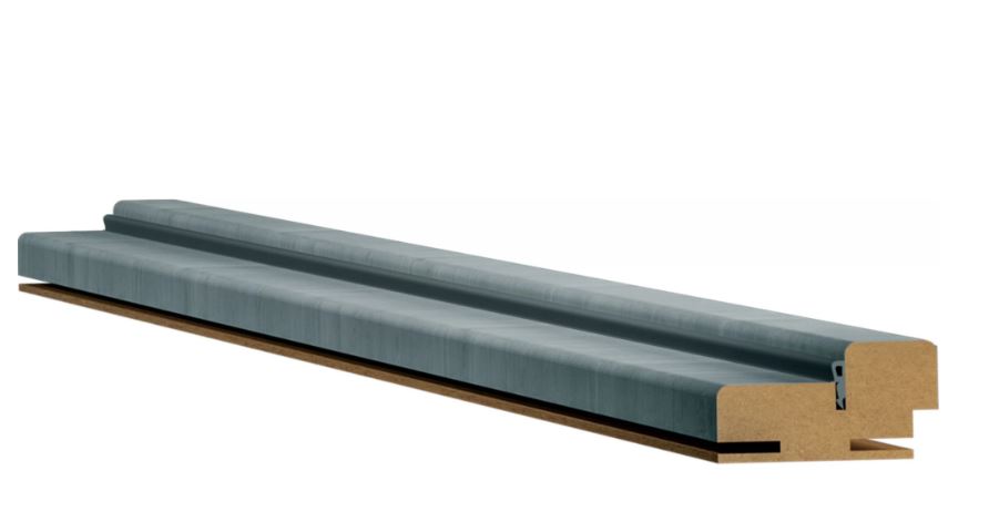 Коробочный брус ПВХ астана грей 30x70 телескопический с уплотнителем