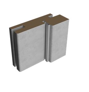 Коробка телескопическая с уплотнителем 70х28х2070 бетон светлый