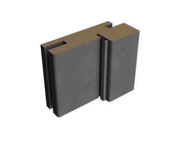 Коробка телескопическая с уплотнителем 70х28х2070 бетон темный