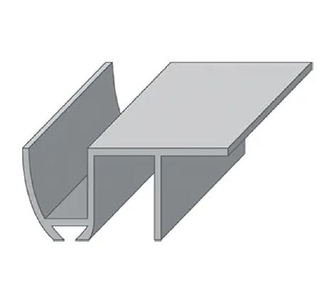 Направляющая для раздвижных дверей нижняя П-образная 1м INM1