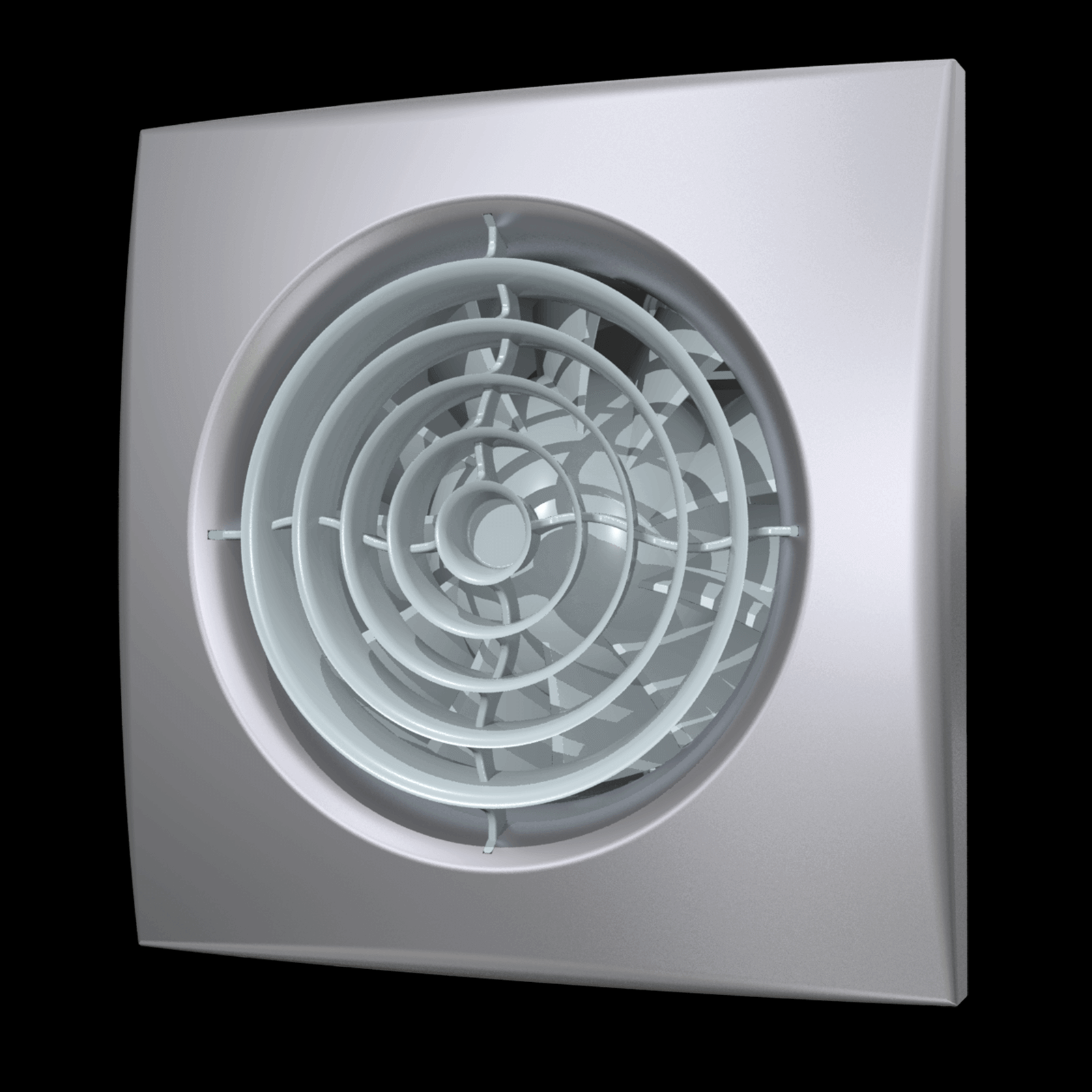 Вентилятор AURA 4С gray metal D100 декор