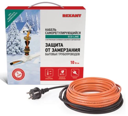 Кабель греющий REXANT 10НТМ2-CT 4м/40Вт