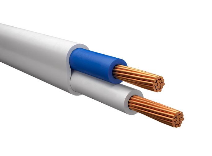 Провод ПГВВП (ПУГНП) 2х1,5 белый (10м) (ВЭКЗ) ТУ