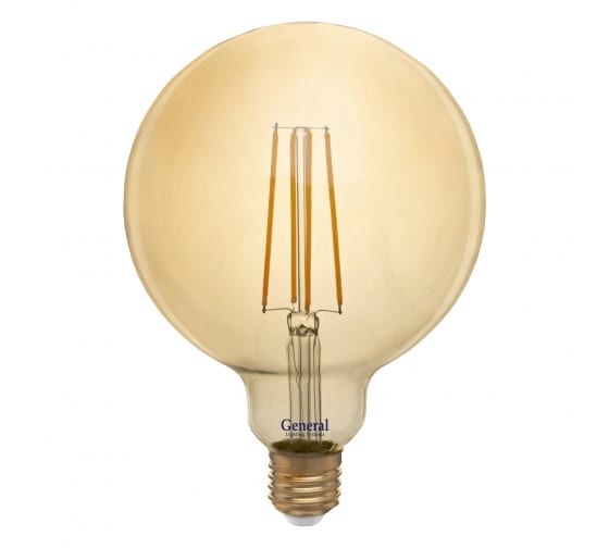 Лампа GLDEN-G125S-10-230-E27-2700 Золотая