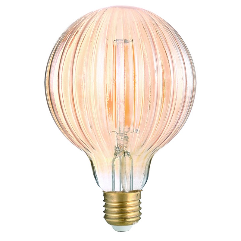 Лампа GLDEN-G95S-GR-8-230-E27-4500 Золотая