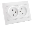 Розетка TANGO 2п СП б/з 16А белый Розетка TANGO 2п СП б/з 16А белый