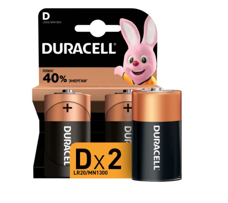 Элемент пит.Duracell LR20 2BL