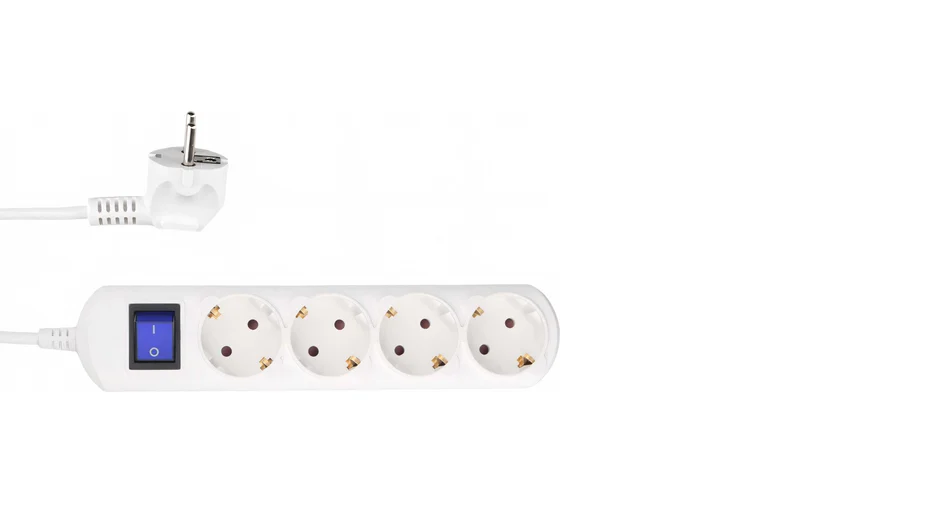 Удлинитель Power Cube 3м 4р 16А с/з с/выкл белый